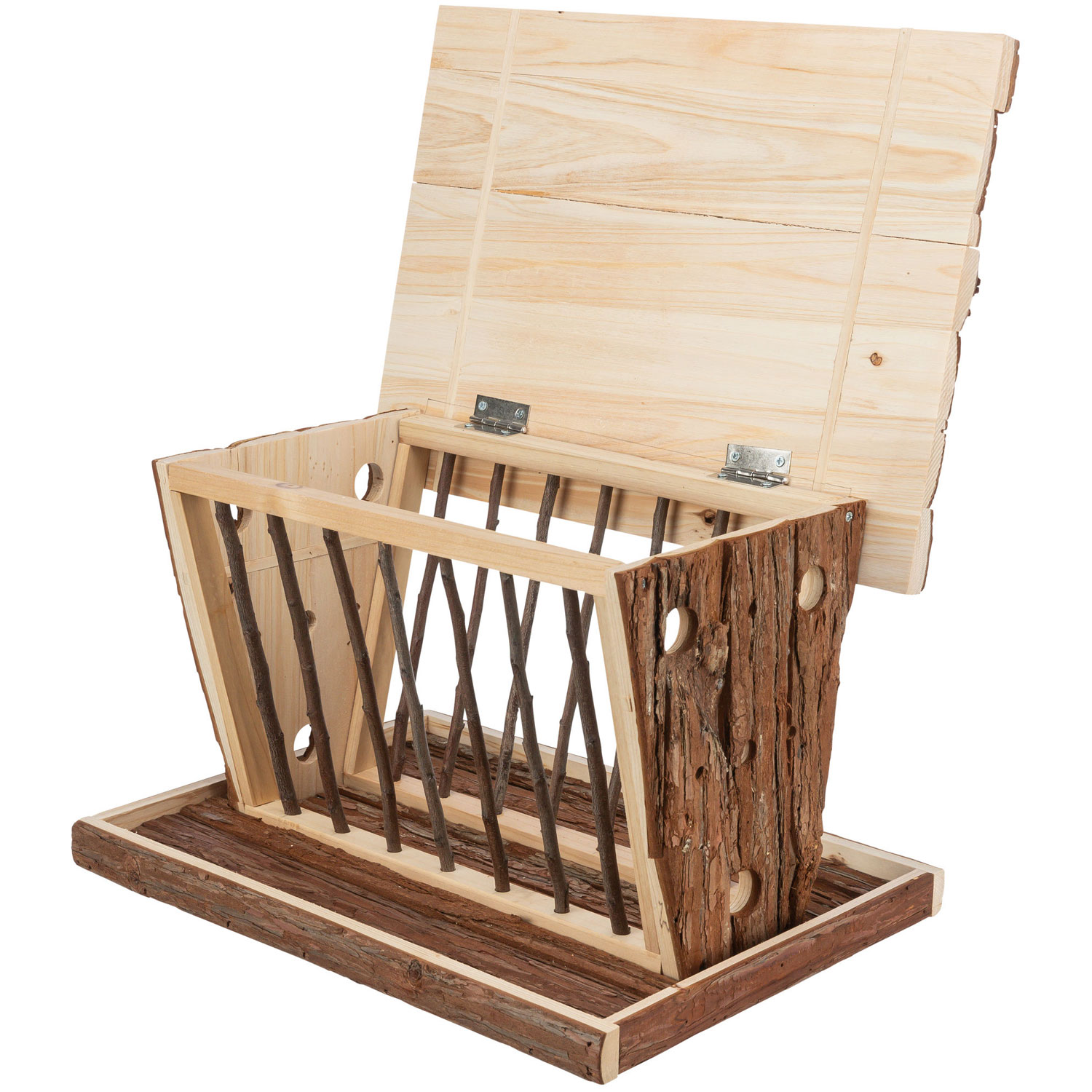 Porta Heno De Pie, bark madera, 40 × 22 × 30 cm - Imagen 2