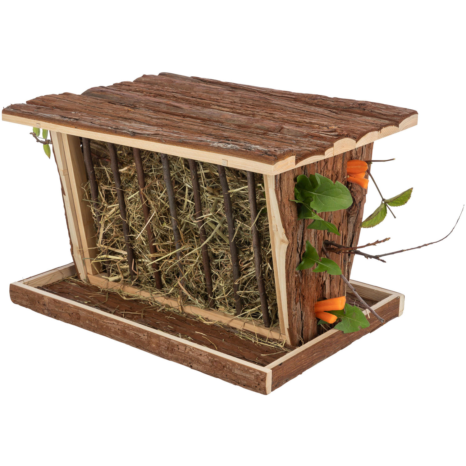 Porta Heno De Pie, bark madera, 40 × 22 × 30 cm