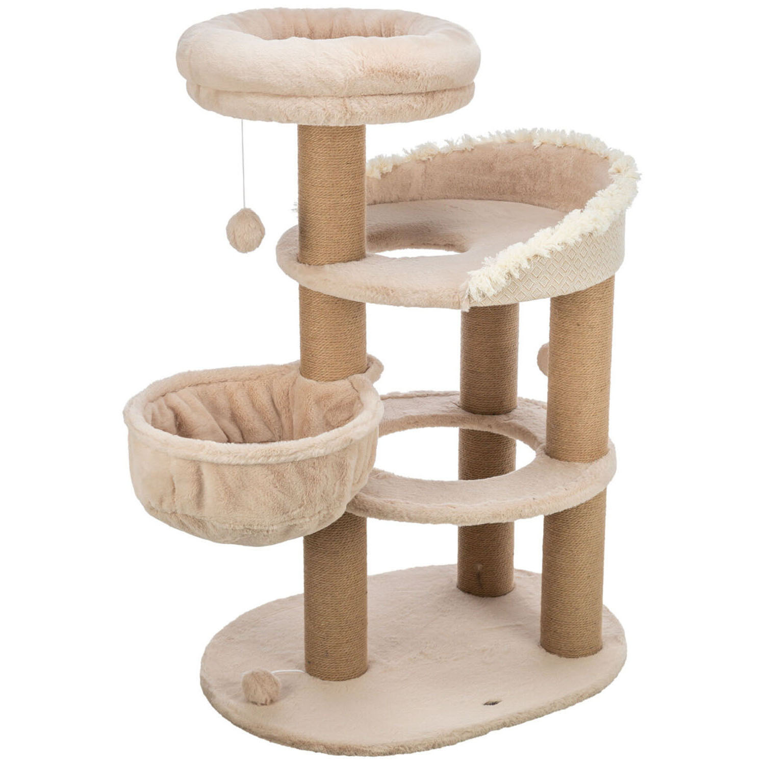Poste Rascador Boho Filippo, 114 cm, Beige - Imagen 4
