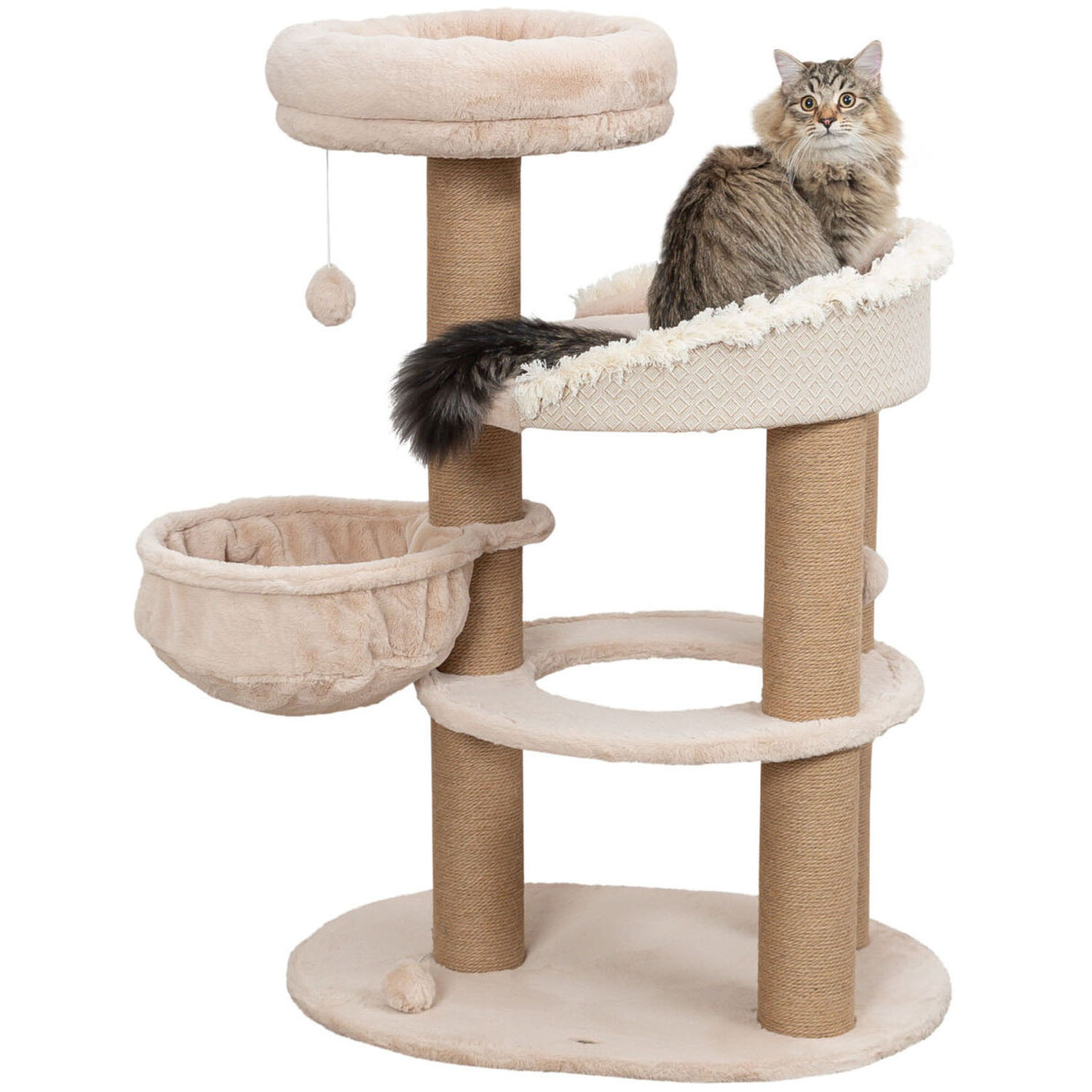 Poste Rascador Boho Filippo, 114 cm, Beige