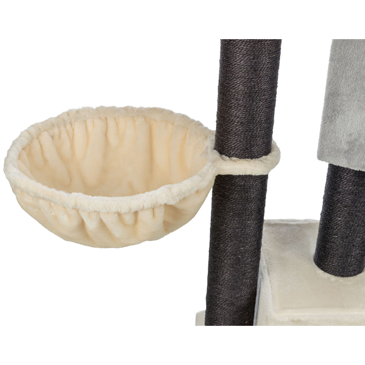 Poste Rascador Enzo, 156 cm, Crema/Gris/Negro - Imagen 5