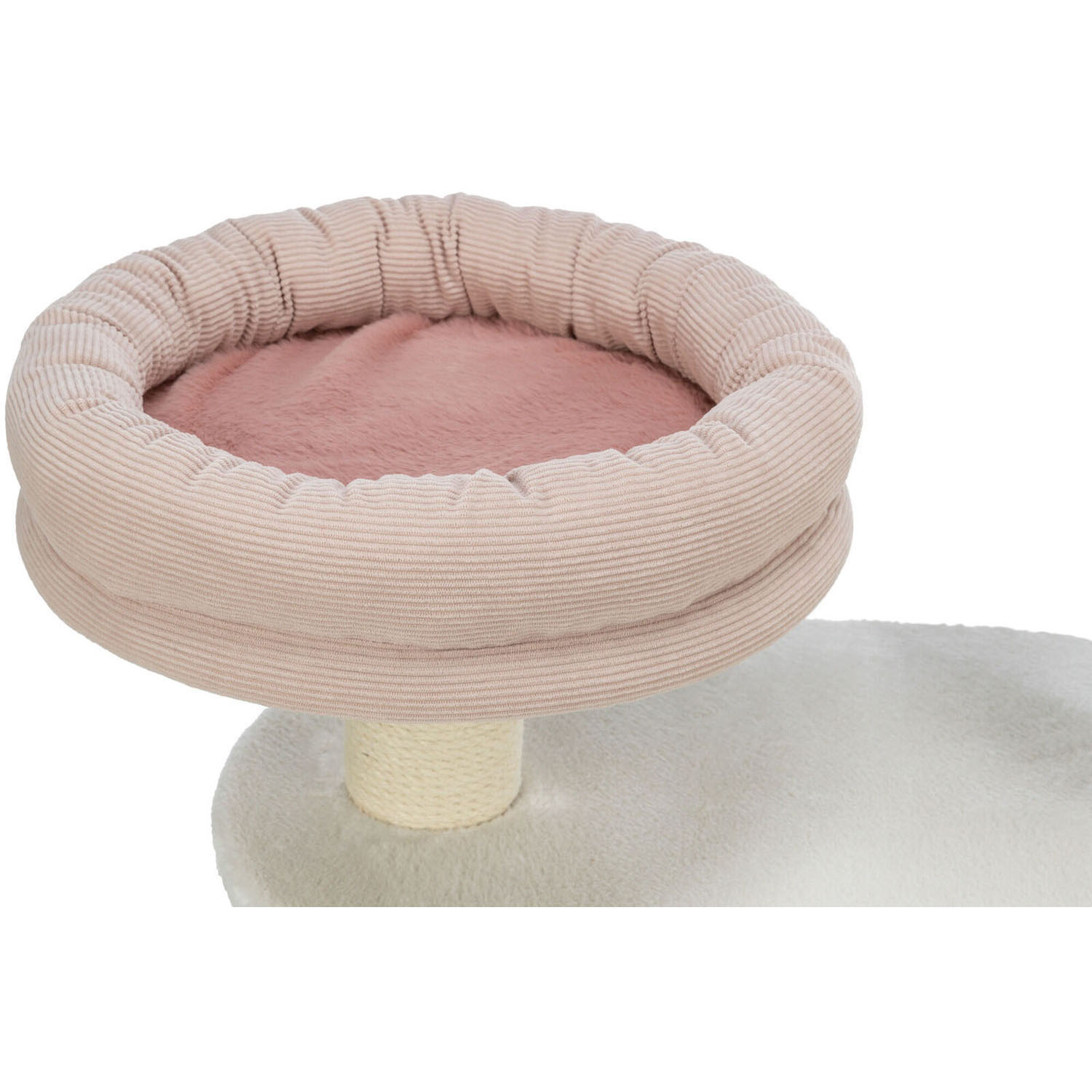 Poste Rascador Isabella, 70 cm, Blanco/Rosa - Imagen 3