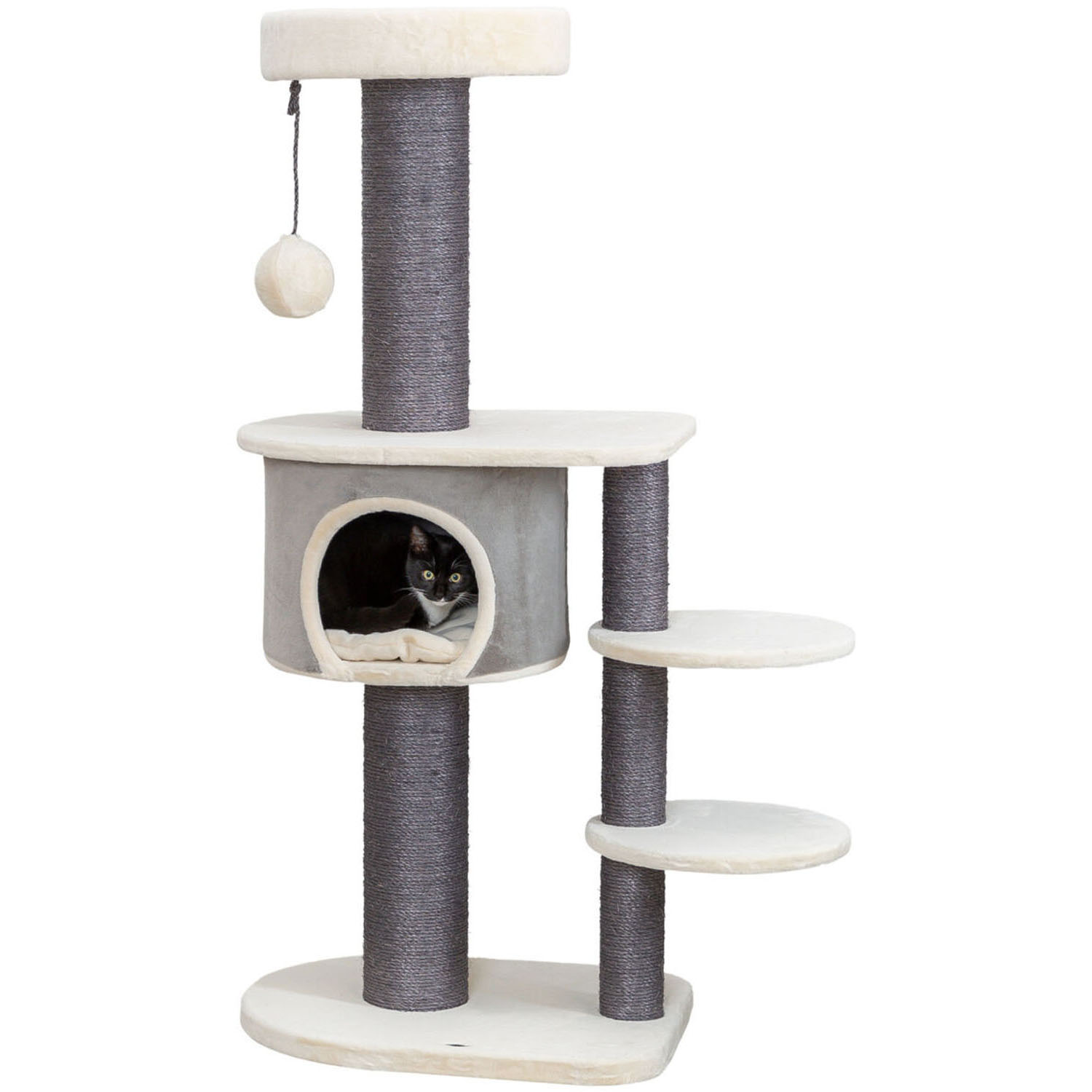 Poste Rascador Marcello, 140 cm, Gris - Imagen 2