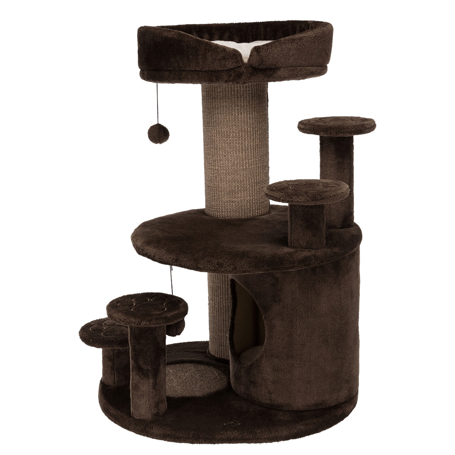 Poste Rascador Emil, Gatos Mayores, 96 cm, Marrón - Imagen 5