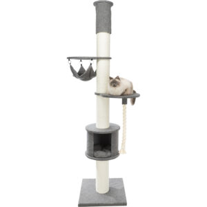 Poste Rascador Fidele XXL, del suelo al techo, 220–250 cm, Gris