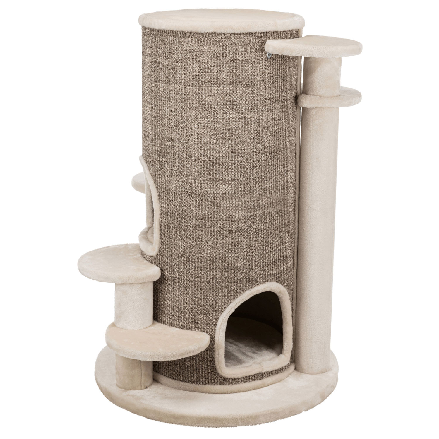 Poste Rascador Oskar XXL, 114 cm, Crema-Marrón moteado - Imagen 5