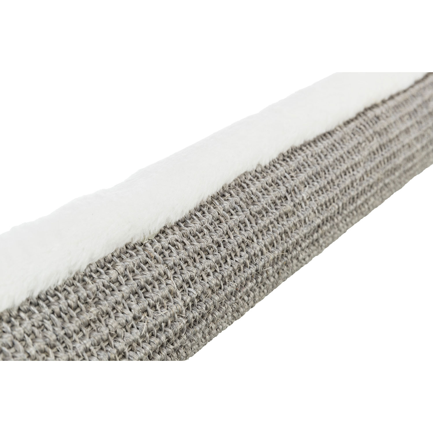 Poste de rascado con alfombra de sisal, ø 9 × 38 cm, Gris - Imagen 4
