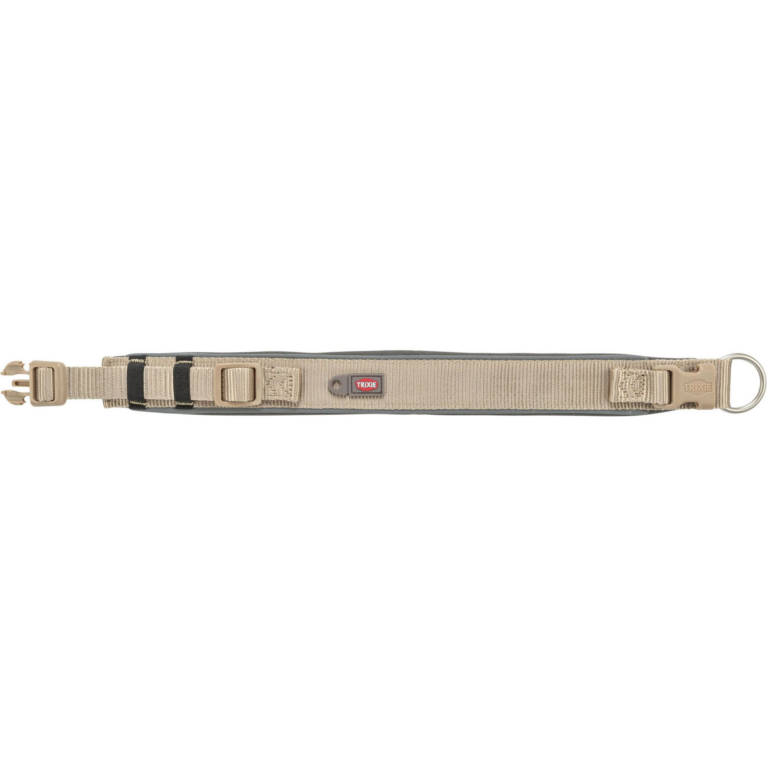 Premium Collar, extra ancho, L, 46–55 cm/50 mm, Arena/Grafito - Imagen 4