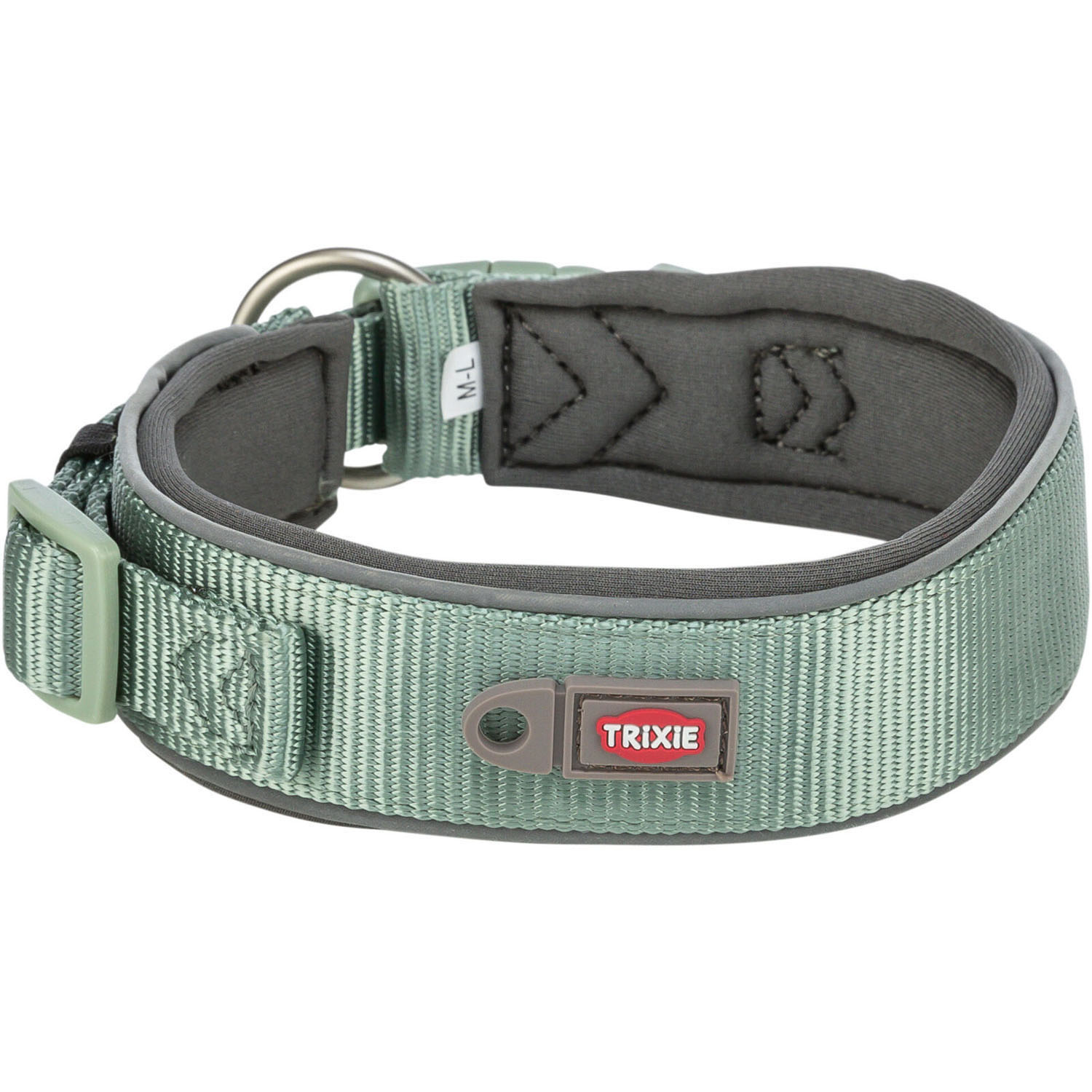 Premium Collar, extra ancho, L, 46–55 cm/50 mm, Salvia/Grafito - Imagen 3