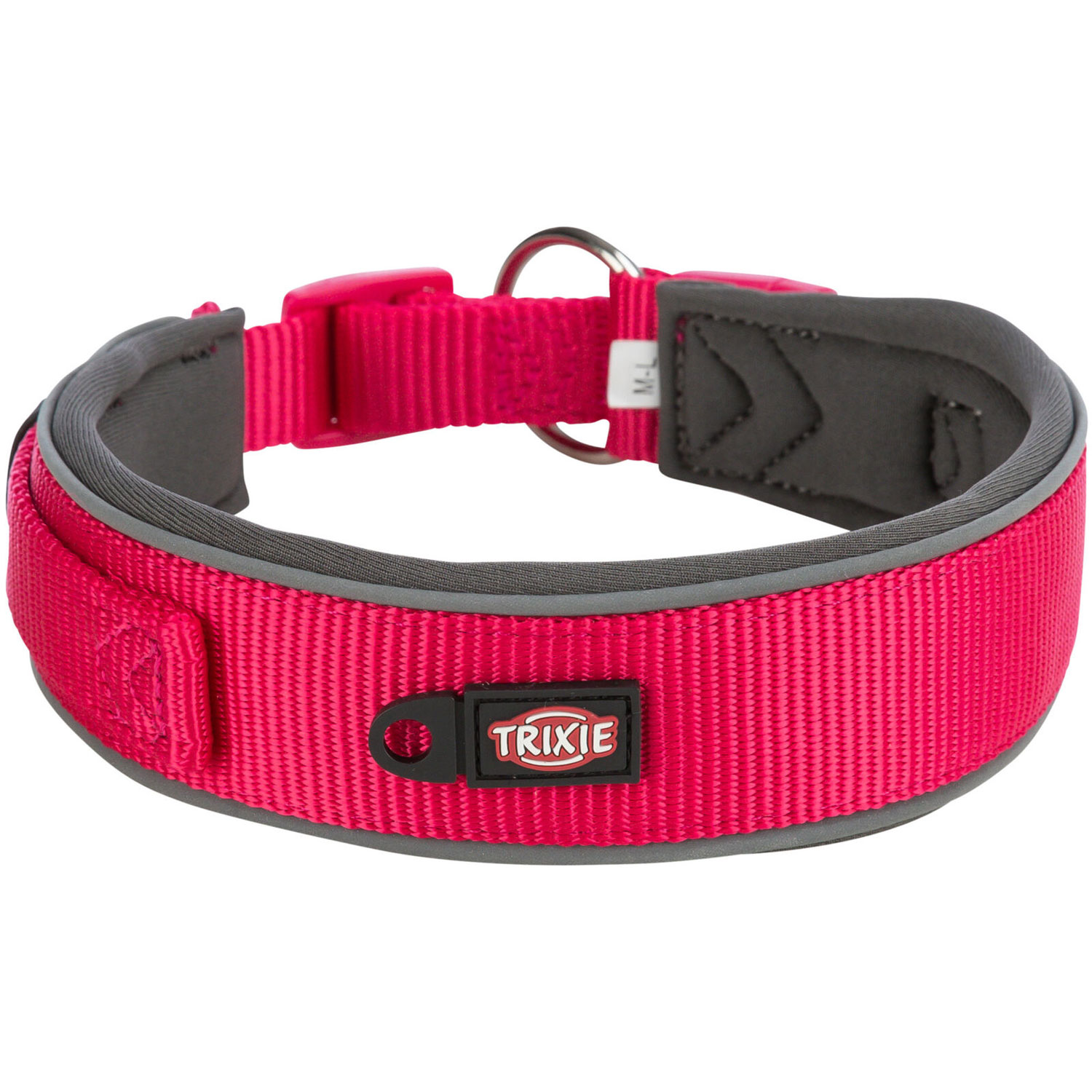 Premium Collar, extra ancho, extra ancho, L–XL: 53–62 cm/50 mm, Fucsia/Grafito - Imagen 2