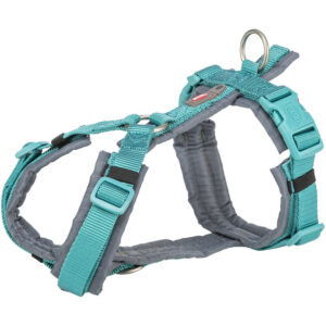 Premium Arnés Trekking, S, 36–44 cm/15 mm, Aqua/Grafito