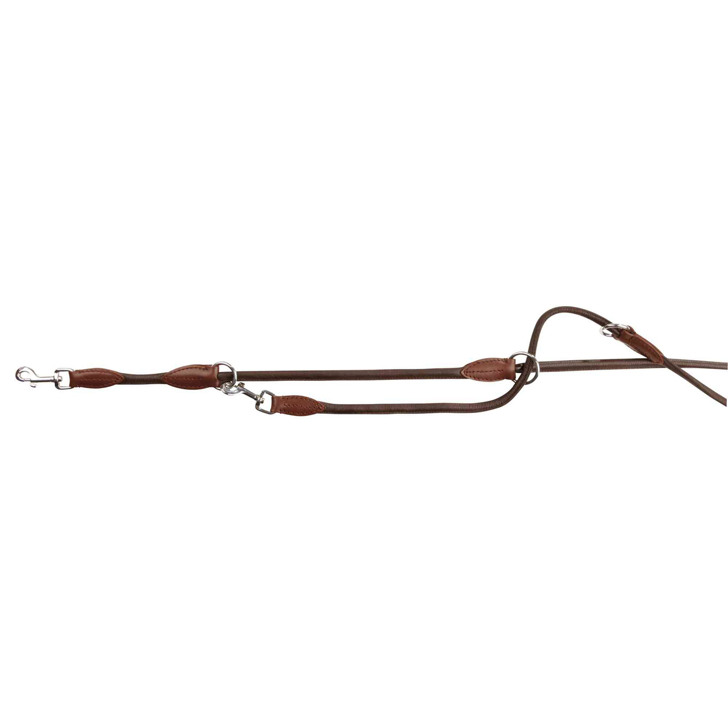 Ramal Active cosido redondeado, S-M, 2.00 m/ø8 mm, Marrón