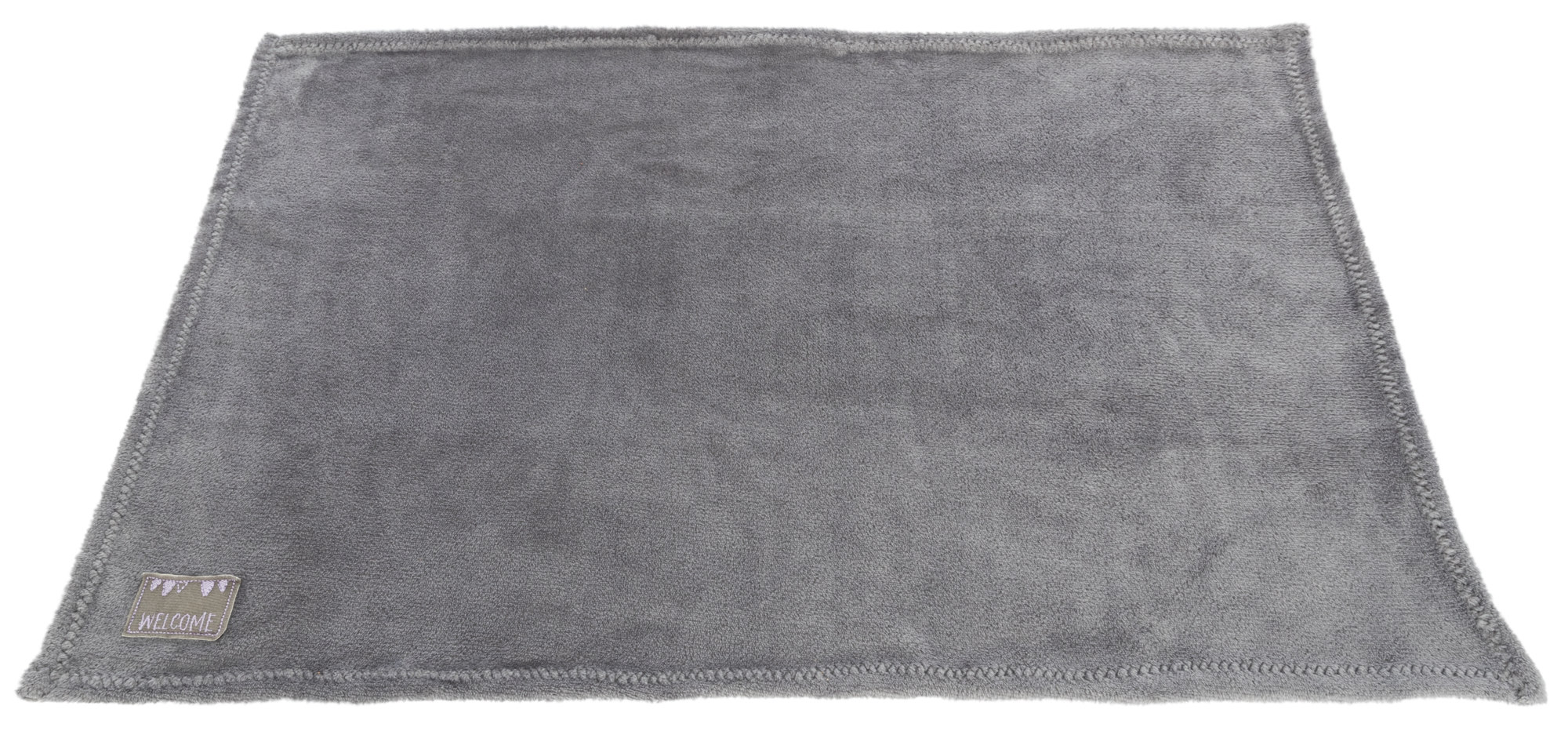 Set JUNIOR de manta/conejo, felpa,  75 × 50 cm, Gris/Lila Claro - Imagen 7