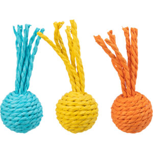 Set de Pelotas Sonajero, paper cuerda, ø 4 × 11 cm