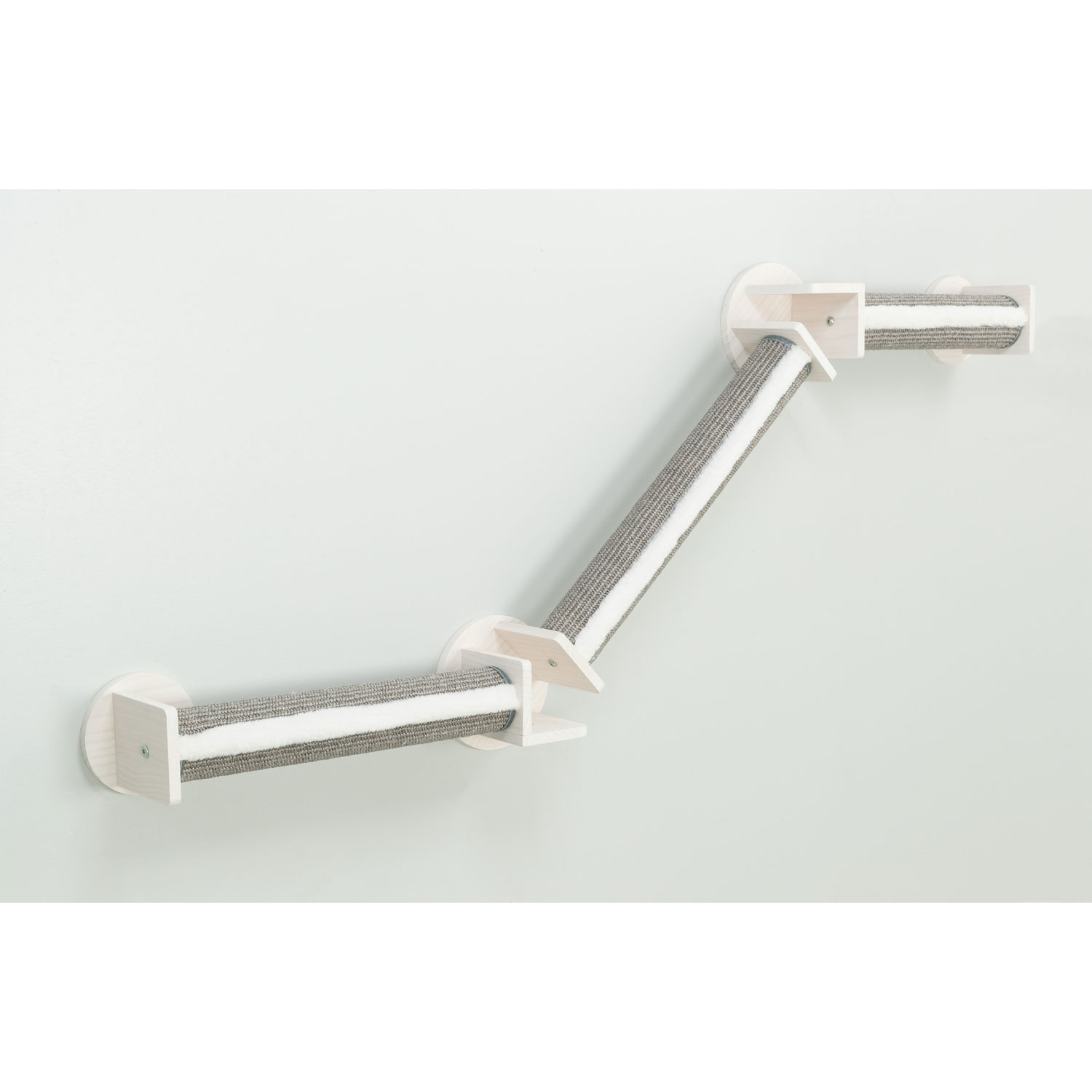 Set de pared 2, camino de escalada, 195 × 78 cm, Blanco-Gris - Imagen 3