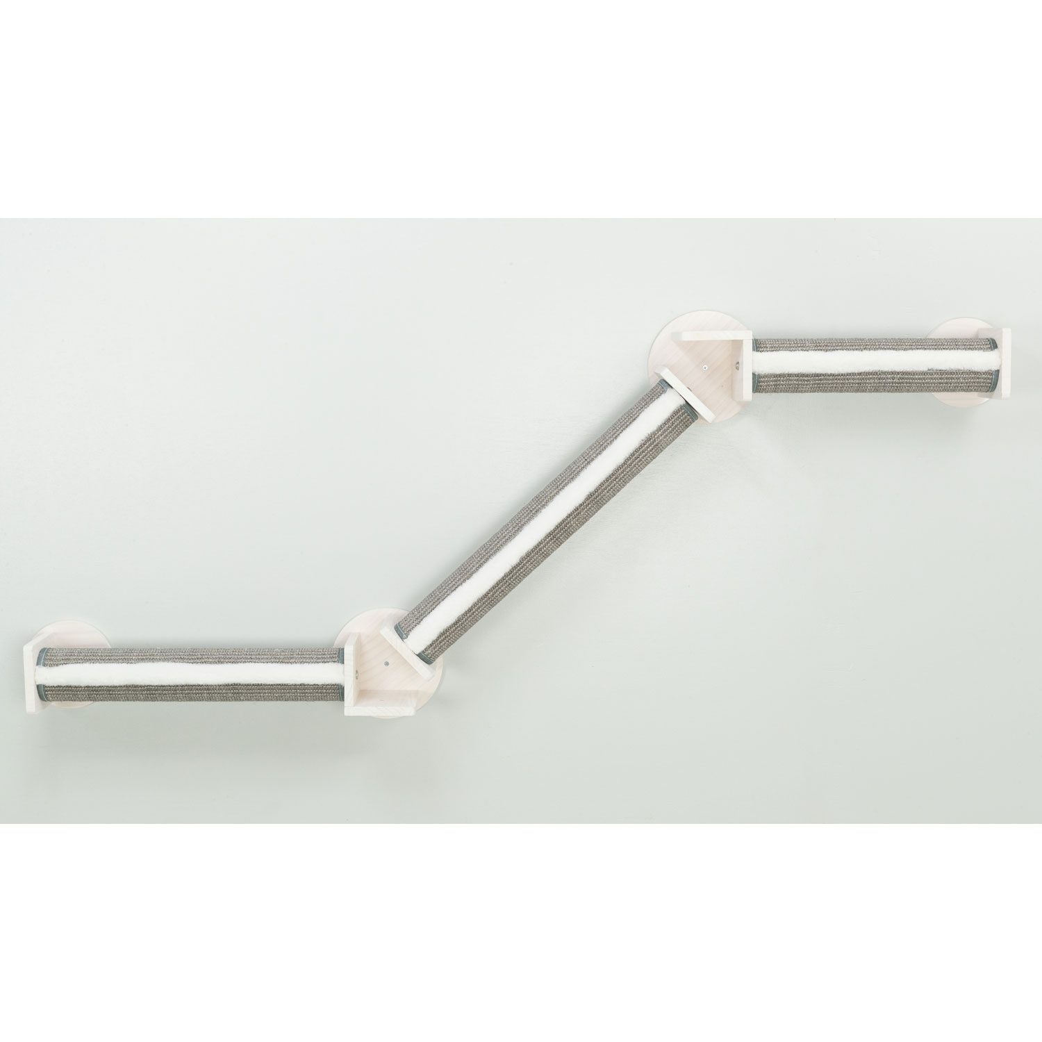 Set de pared 2, camino de escalada, 195 × 78 cm, Blanco-Gris - Imagen 4