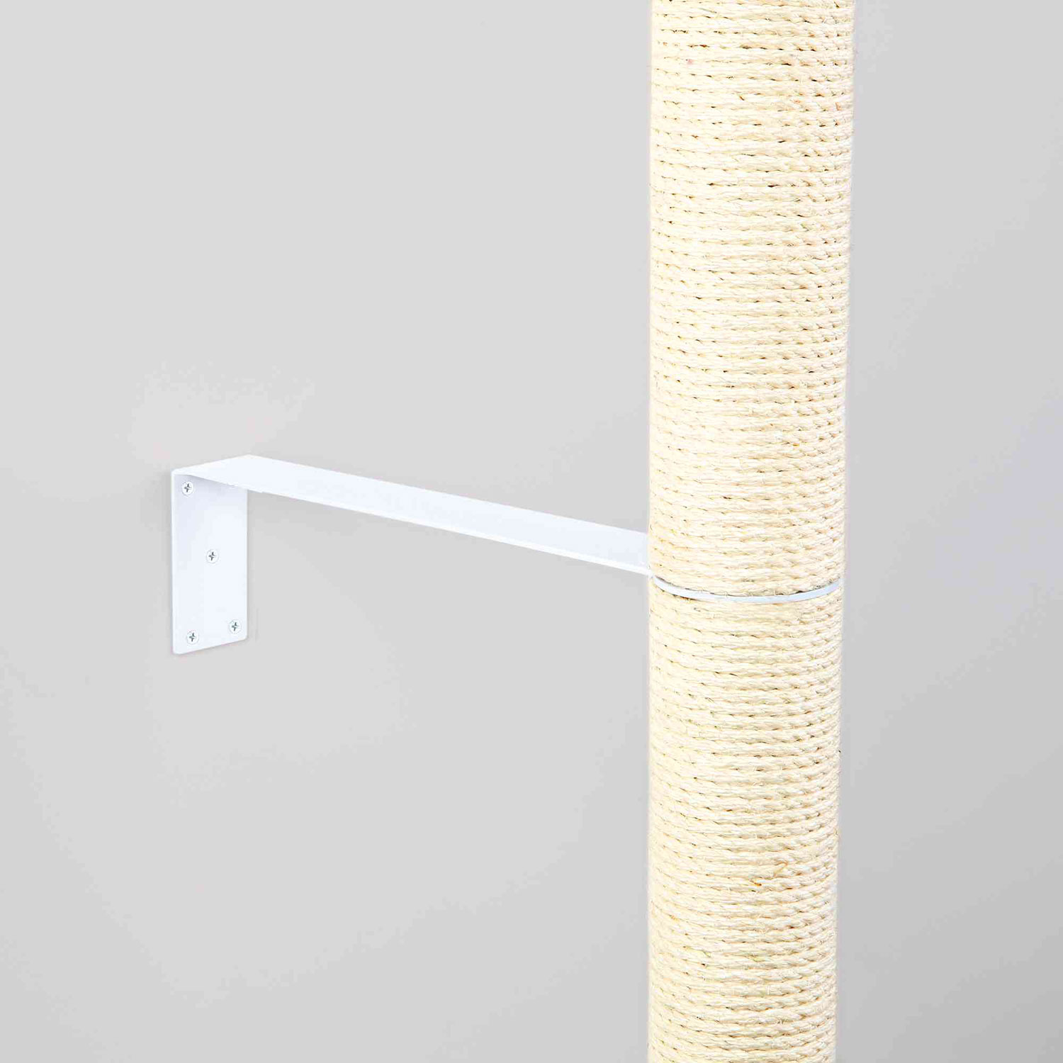 Sujeción Pared para Rascador, S, 43 × 10 × 5/8 cm, Blanco - Imagen 2