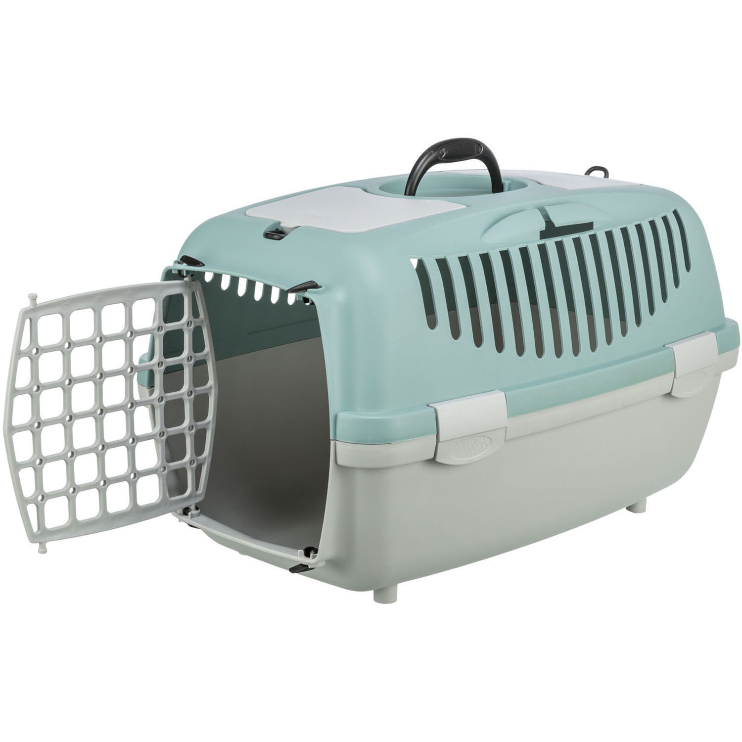 Transportín Capri 1 & 2, XS–S, 37 × 34 × 55 cm, Gris claro/Salvia - Imagen 3