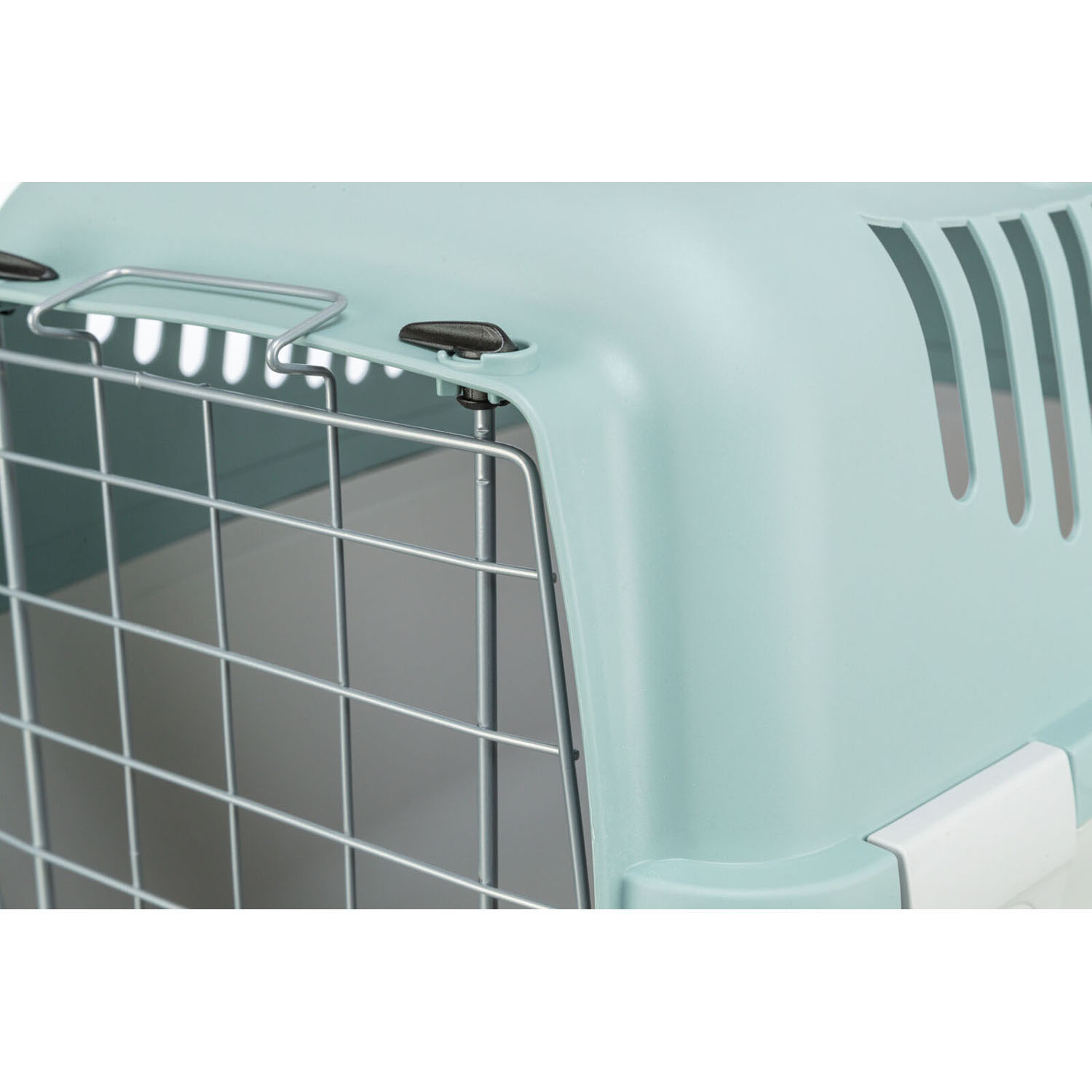 Transportín Capri 3 Open Top, S, 40 × 38 × 61 cm, Gris claro/Salvia - Imagen 5