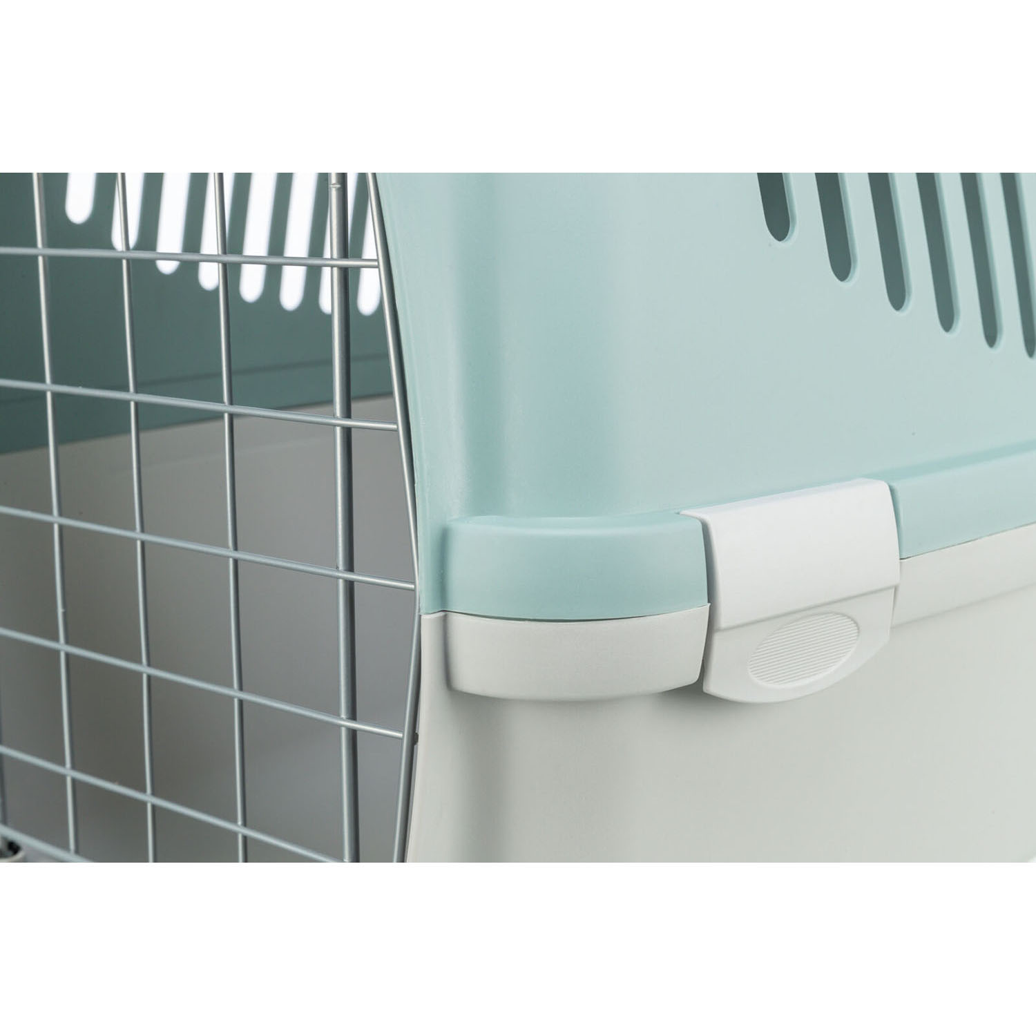 Transportín Capri 3 Open Top, S, 40 × 38 × 61 cm, Gris claro/Salvia - Imagen 7
