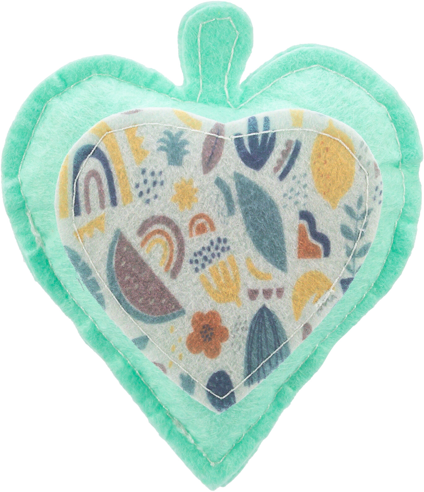 Corazón de Fieltro con relleno de Valeriana, 11 cm - Imagen 9